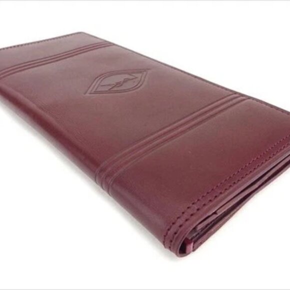 Saint Laurent Wallet Purse Red leather Woman Authentic Used D2028 - Picture 3 of 10